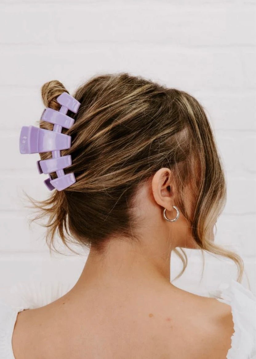 Large Hair Clip | Classic | Lilac You | Teleties - Teletie Classic Hair Clip -Jimberly's Boutique-Olive Branch-Mississippi
