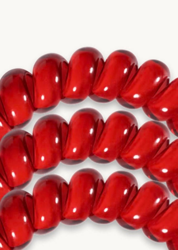 Large Teleties Hair Ties - Scarlet Red - Teleties Hair Ties -Jimberly's Boutique-Olive Branch-Mississippi