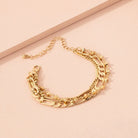 Layered Gold Chain Link Bracelet - bracelet -Jimberly's Boutique-Olive Branch-Mississippi