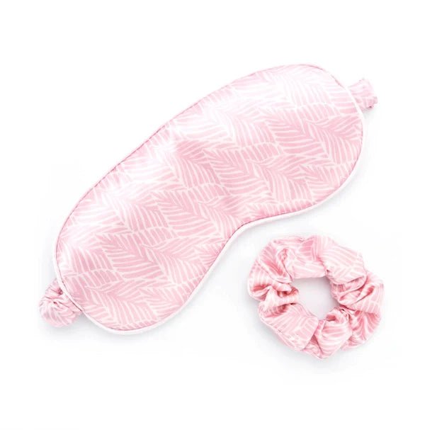 Lemon Lavender Silky Eye Mask & Scrunchie Set - eye mask -Jimberly's Boutique-Olive Branch-Mississippi