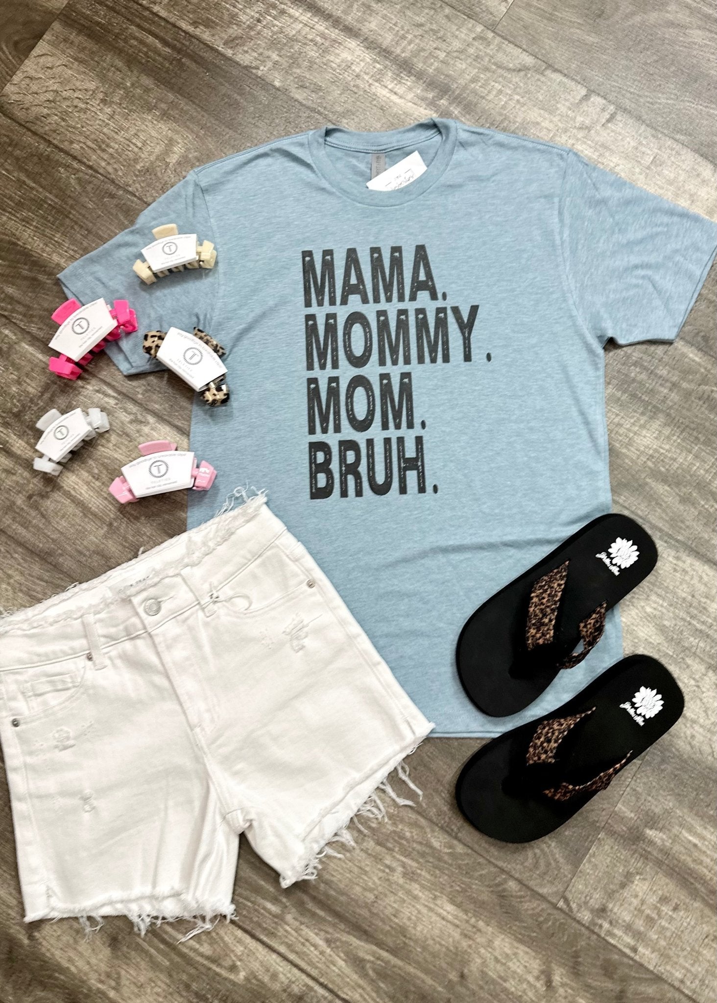 Mama Mommy Mom Bruh Graphic Tee - Jimberly's Boutique
