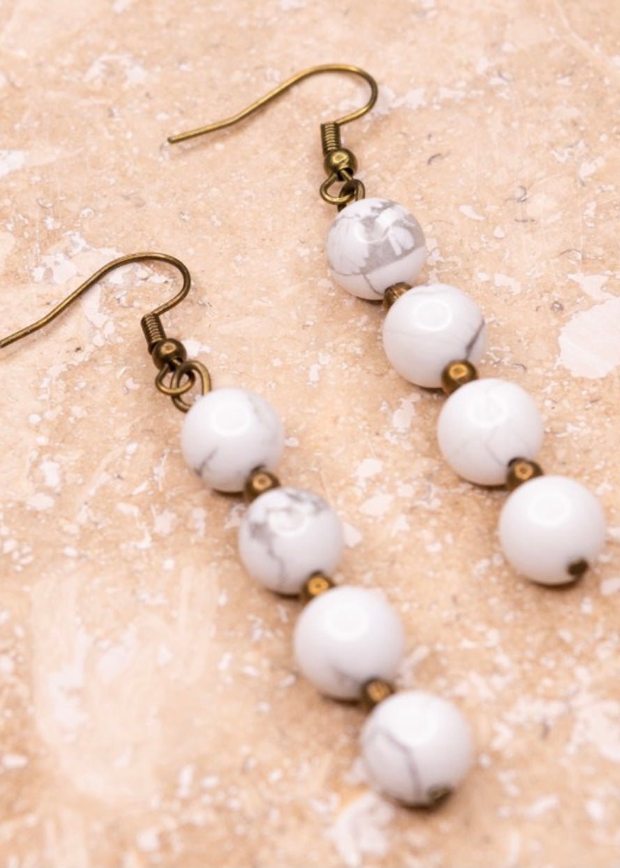 Mari Earrings - White - Earrings - Jimberly's Boutique