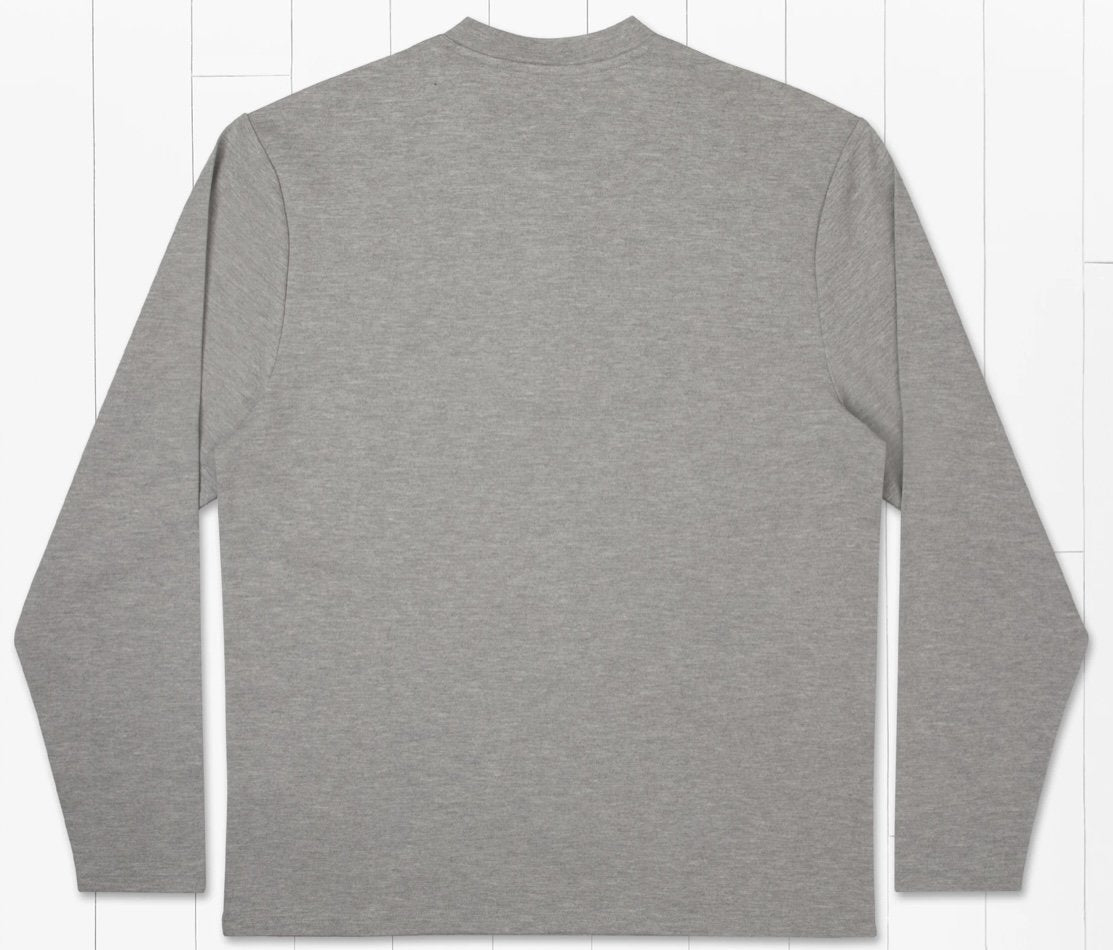 ( Small) MarshLUX Henley Performance Shirt - Light Grey - Graphic Tee -Jimberly's Boutique-Olive Branch-Mississippi