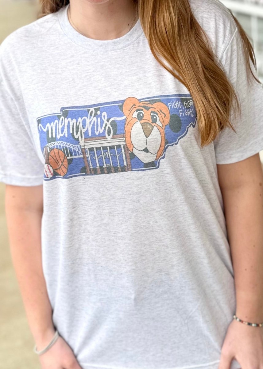 Memphis Tigers Graphic Tee - Graphic Tee - Jimberly's Boutique