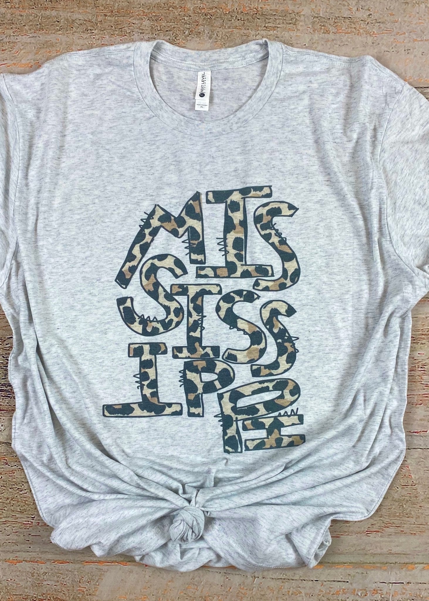 Mississippi Leopard Graphic Tee - Jimberly's Boutique