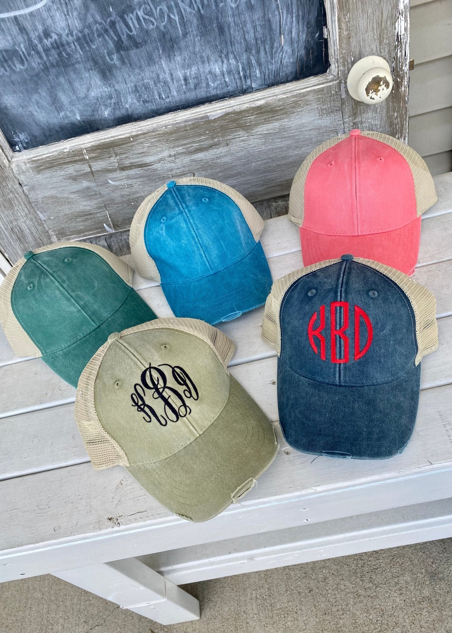 Monogrammed Ollie Ball Cap - -Jimberly's Boutique-Olive Branch-Mississippi