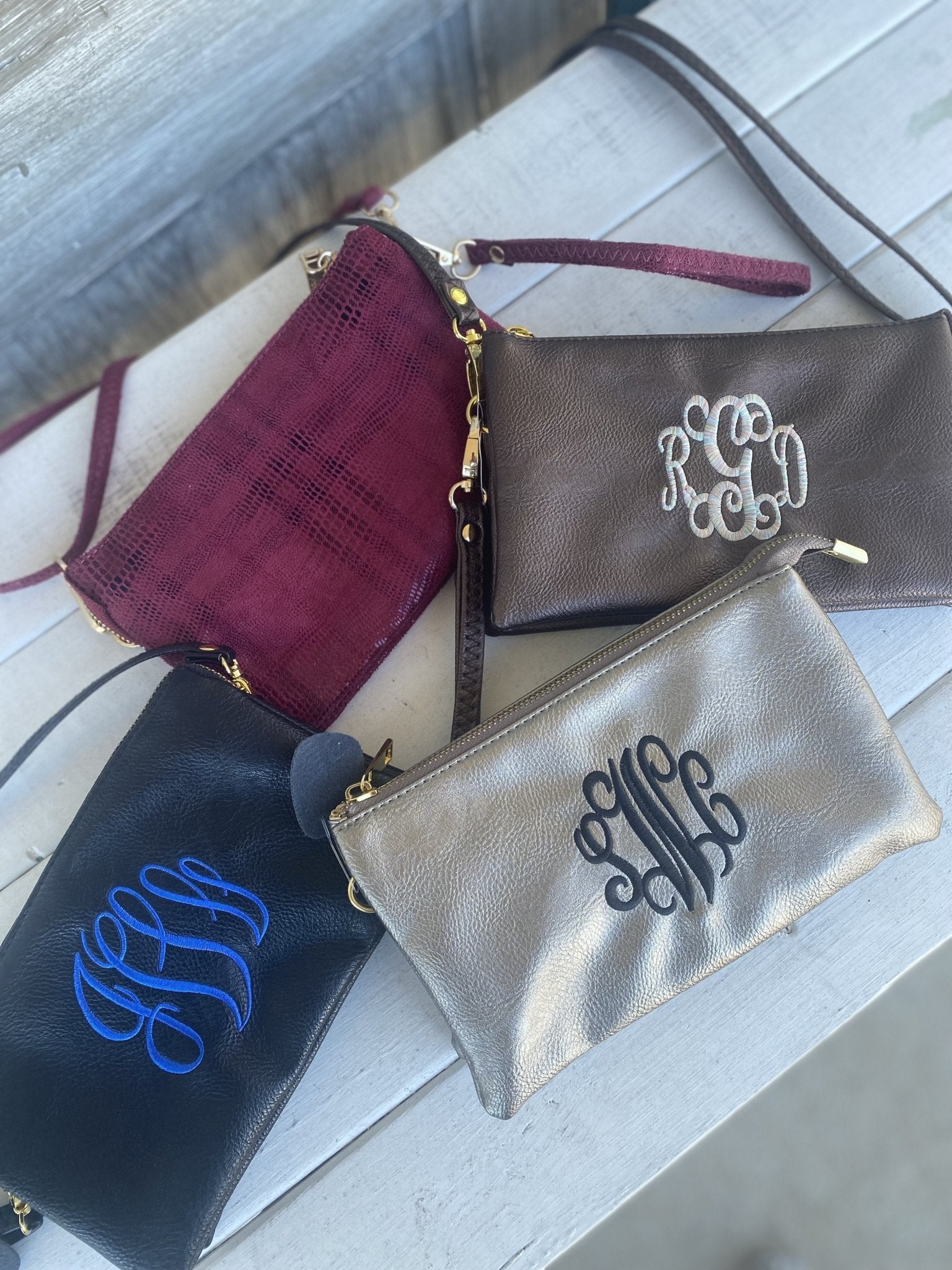 Monogrammed Riley Crossbody/Wristlet Purse - Jimberly's Boutique