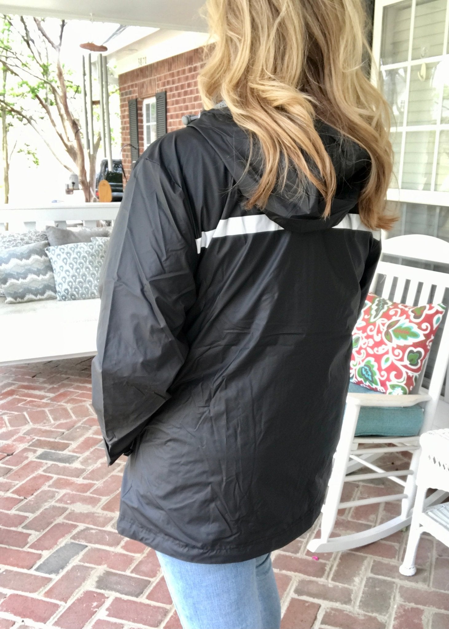 New Englander Rain Jacket--Black - Jimberly's Boutique