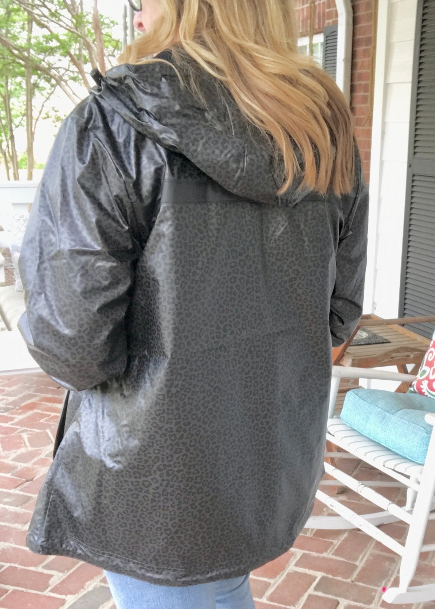 New Englander Rain Jacket - Black Leopard - Jimberly's Boutique