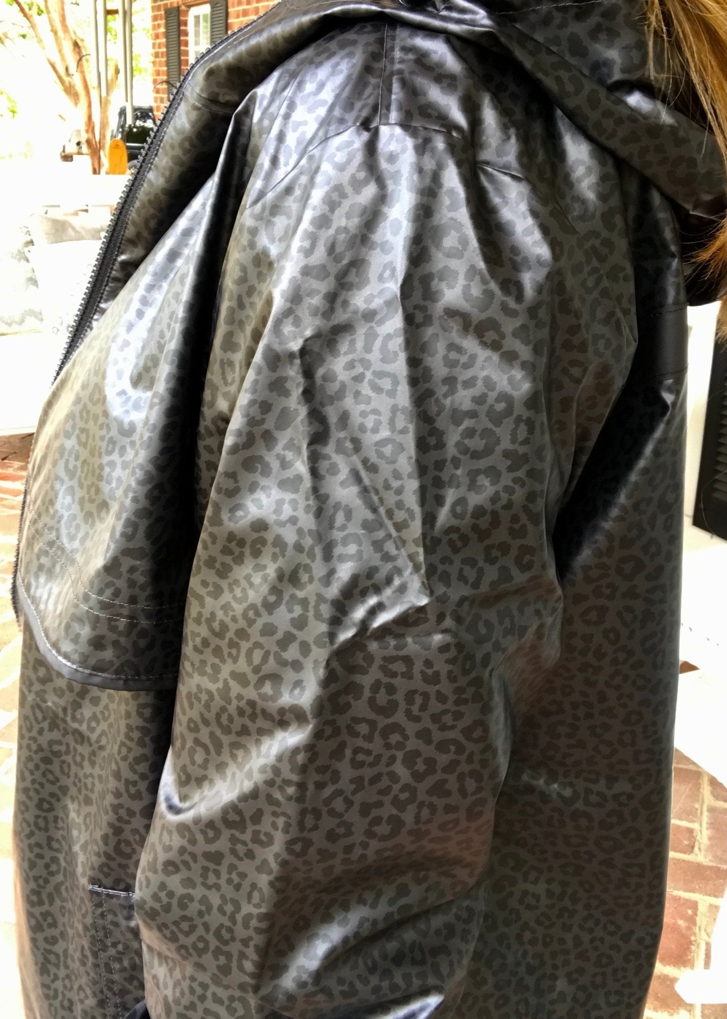 New Englander Rain Jacket - Black Leopard - Jimberly's Boutique