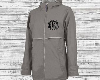 New Englander Rain Jacket--Grey - Jimberly's Boutique