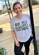 On My Husband’s Last Nerve Graphic Tee - Graphic Tee -Jimberly's Boutique-Olive Branch-Mississippi