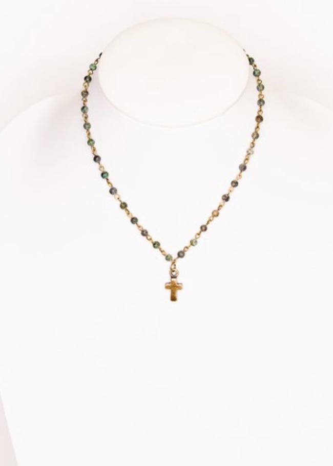 Phoebe Necklace - African Turquoise - Jimberly's Boutique