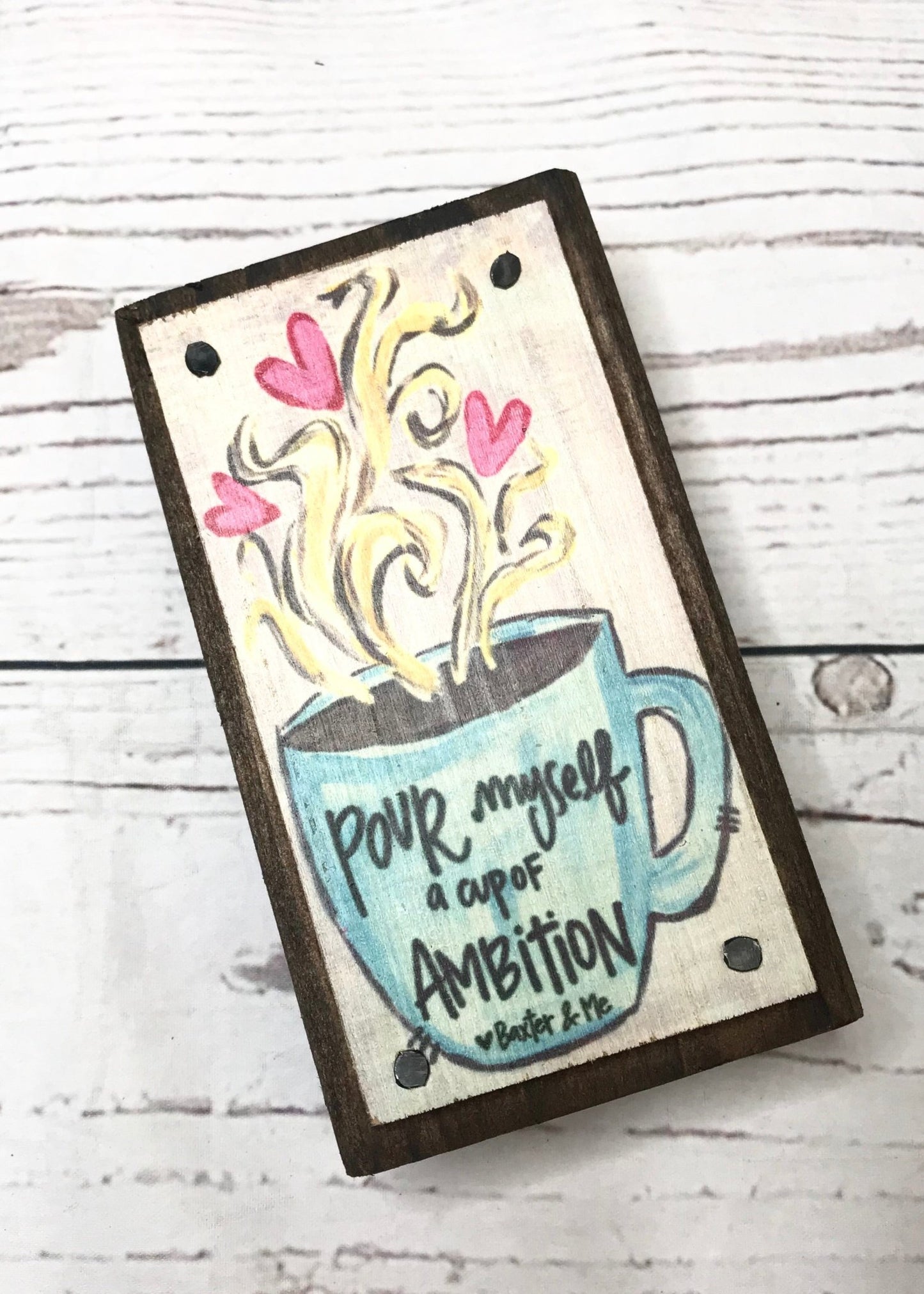 Pour Myself Cup of Ambition Happy Block - Jimberly's Boutique