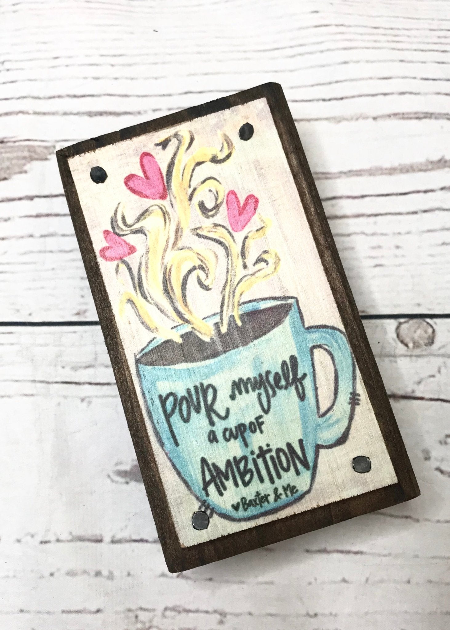 Pour Myself Cup of Ambition Happy Block - Jimberly's Boutique