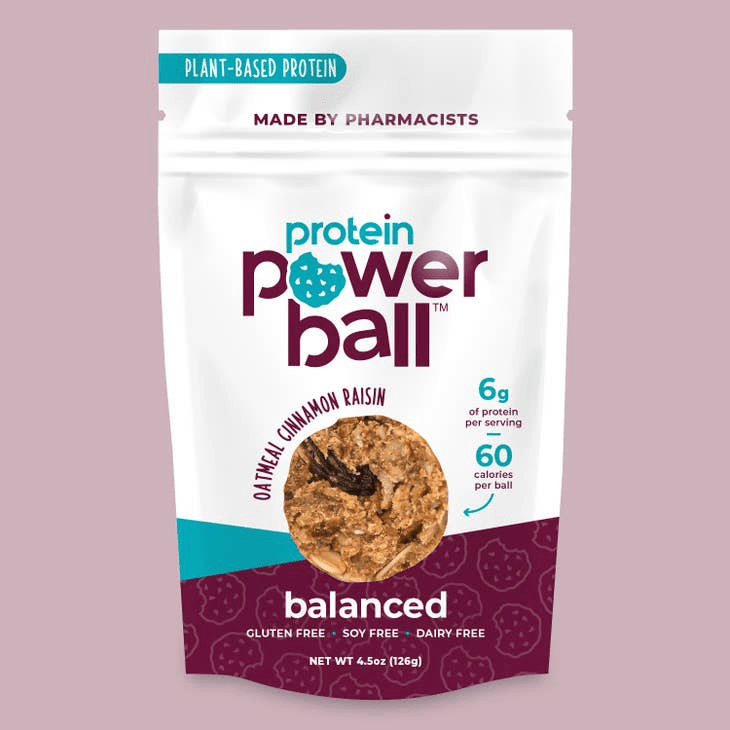 Protein Power Balls - Balanced - Oatmeal Cinnamon Raisin 4.5 oz. - Protein Power Balls - Jimberly's Boutique