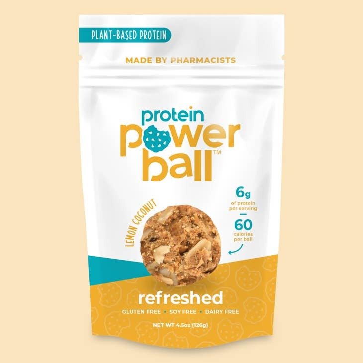 Protein Power Balls - Refreshed - Lemon Coconut Protein Balls 4.5 oz - Protein Power Balls - Jimberly's Boutique