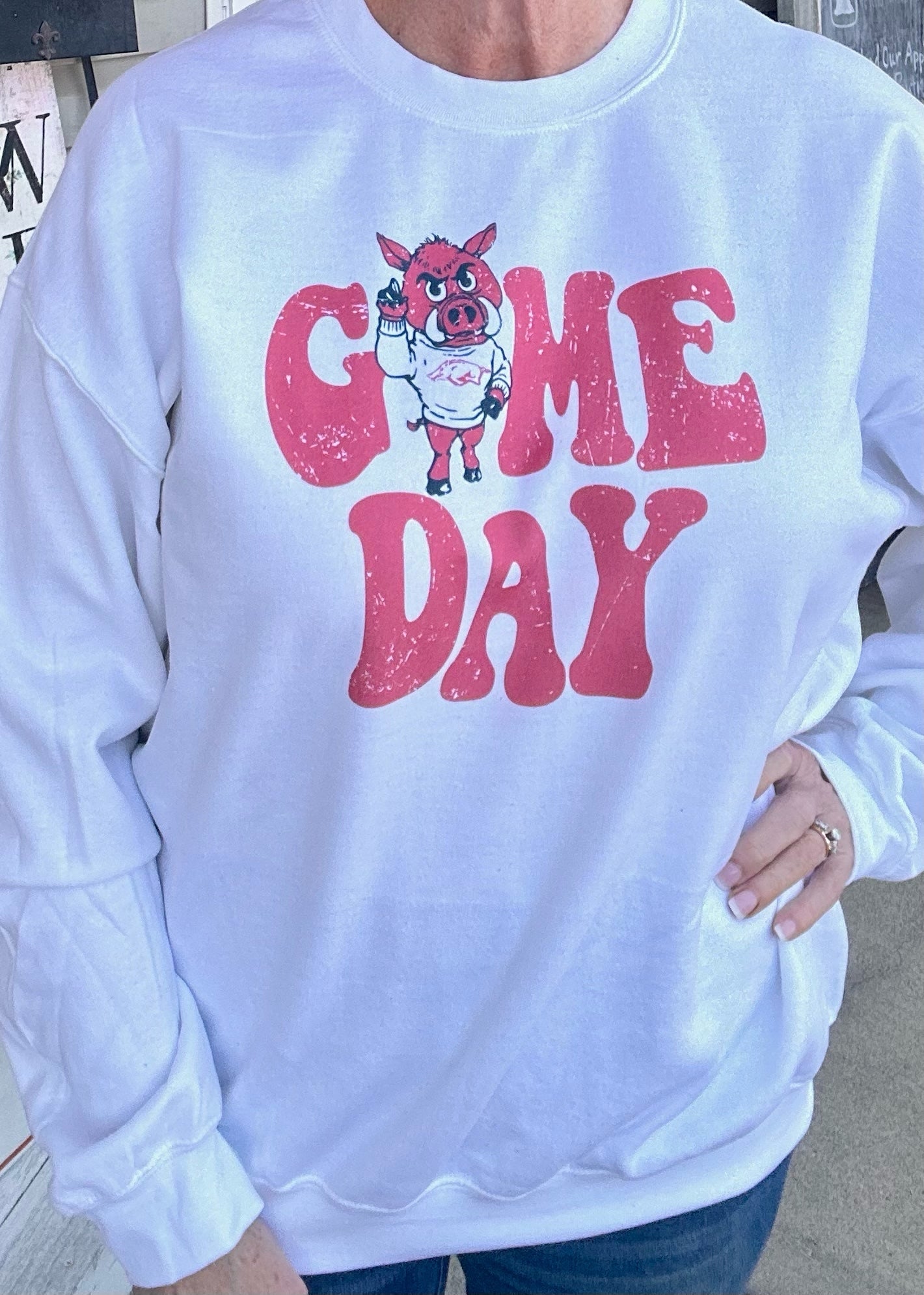 Razorbacks Game Day Graphic Tee or Sweatshirt - Graphic Tee - Jimberly's Boutique