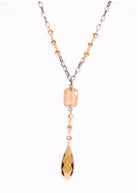 Reagan Necklace Teardrop Crystal Charm - Necklace -Jimberly's Boutique-Olive Branch-Mississippi