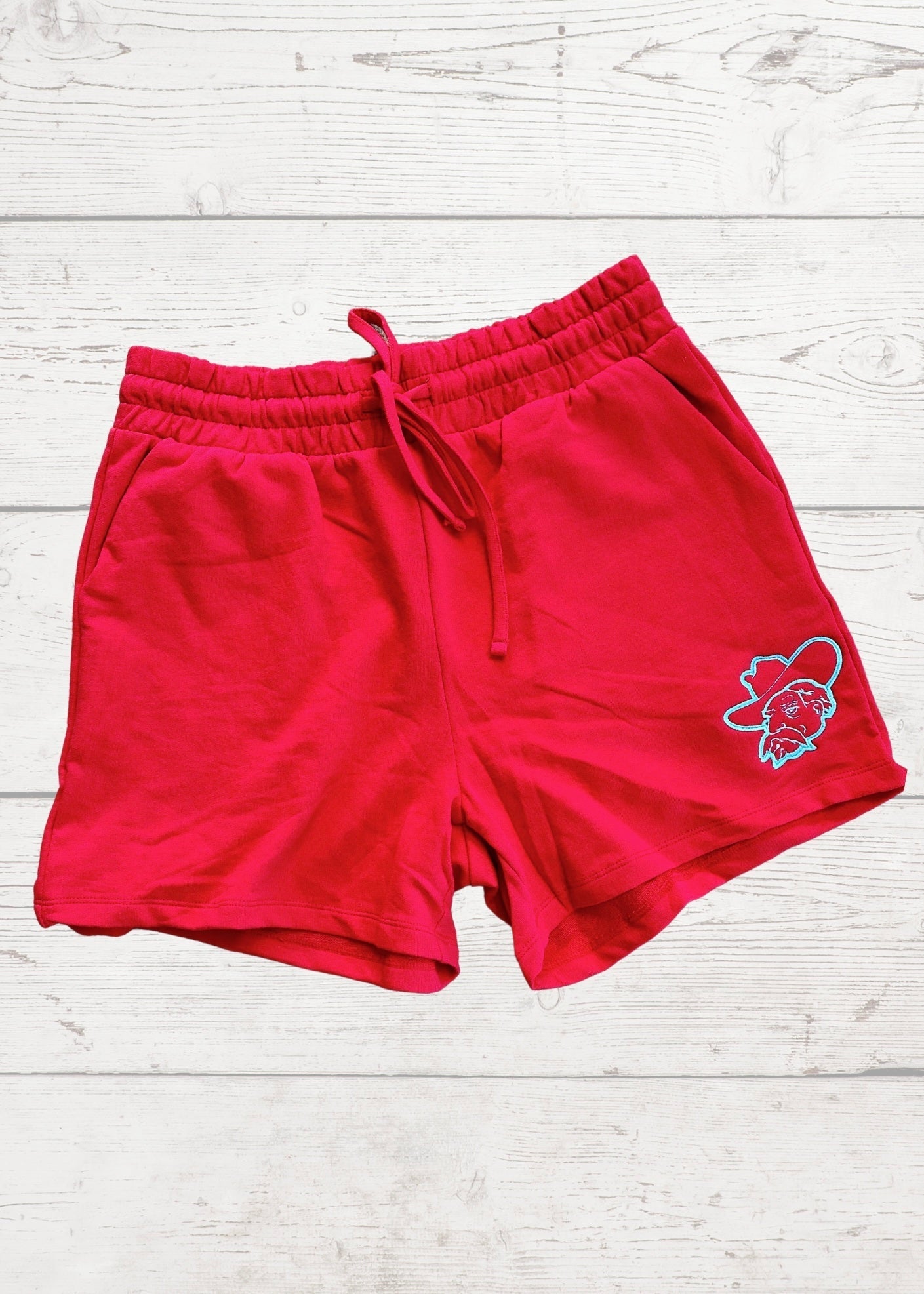 Rebel Embroidered Shorts - -Jimberly's Boutique-Olive Branch-Mississippi
