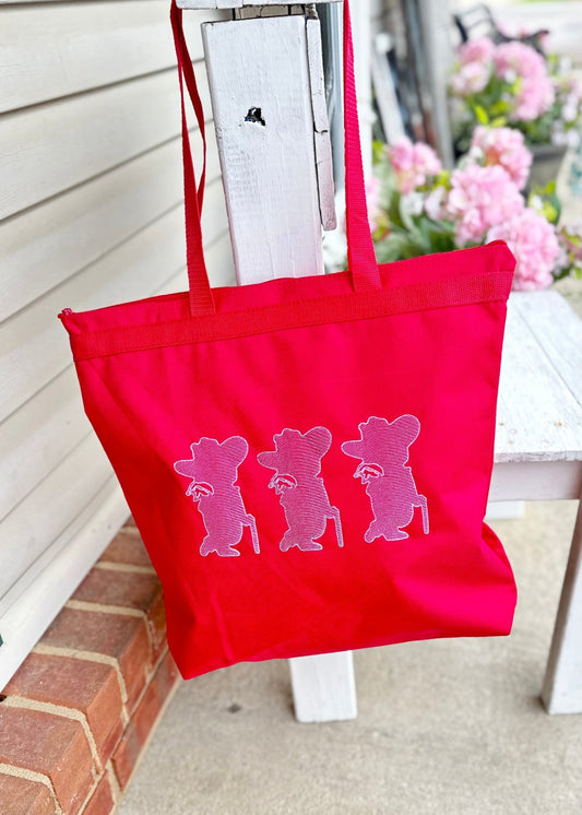 Rebel Trio Embroidered Tote - Jimberly's Boutique