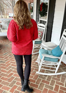 S-M Royce Comfy Cord Top - Red - -Jimberly's Boutique-Olive Branch-Mississippi