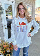 Royce | Hello Fall Plaid | Ivory | Long Sleeve | Fleece Pullover - Royce Pullover -Jimberly's Boutique-Olive Branch-Mississippi