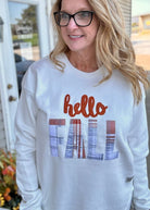 Royce | Hello Fall Plaid | Ivory | Long Sleeve | Fleece Pullover - Royce Pullover -Jimberly's Boutique-Olive Branch-Mississippi