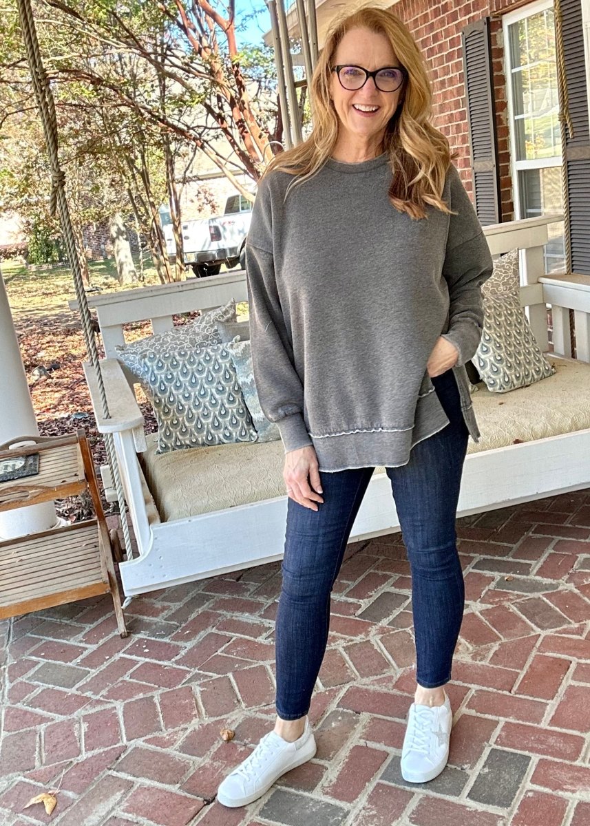 Royce La Jolla Vintage Washed Fleece - Black - Royce Sweatshirt -Jimberly's Boutique-Olive Branch-Mississippi