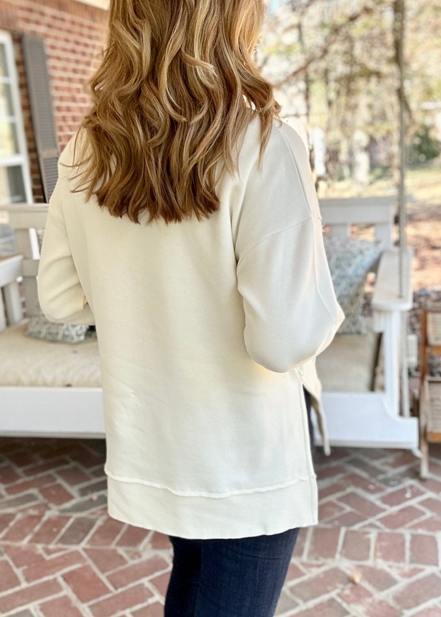Royce | Merry Tall Appliqued | Fleece with Pockets - Royce Pullover - Jimberly's Boutique