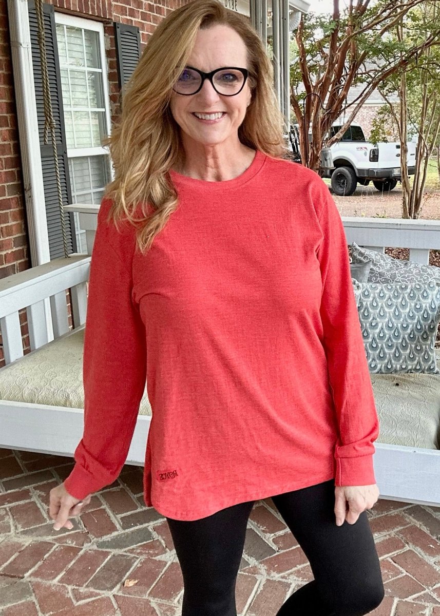 Royce | Red | Norman | Long Sleeve | Tee | Olive Branch | MS - Royce Pullover - Jimberly's Boutique