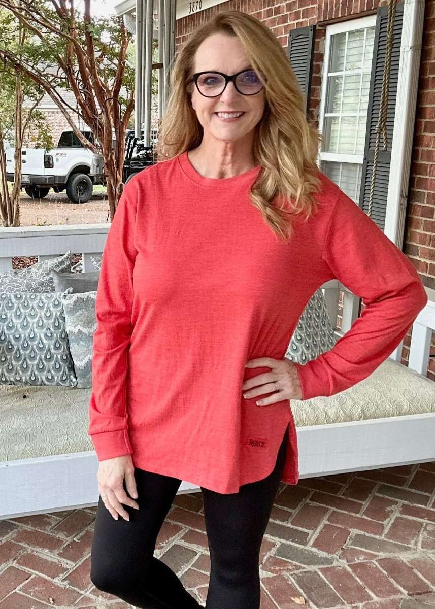 Royce | Red | Norman | Long Sleeve | Tee | Olive Branch | MS - Royce Pullover - Jimberly's Boutique