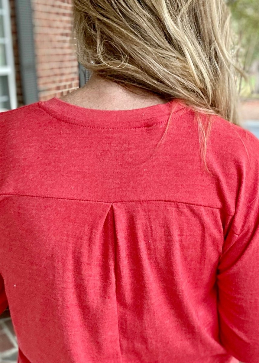 Royce | Red | Norman | Long Sleeve | Tee | Olive Branch | MS - Royce Pullover - Jimberly's Boutique
