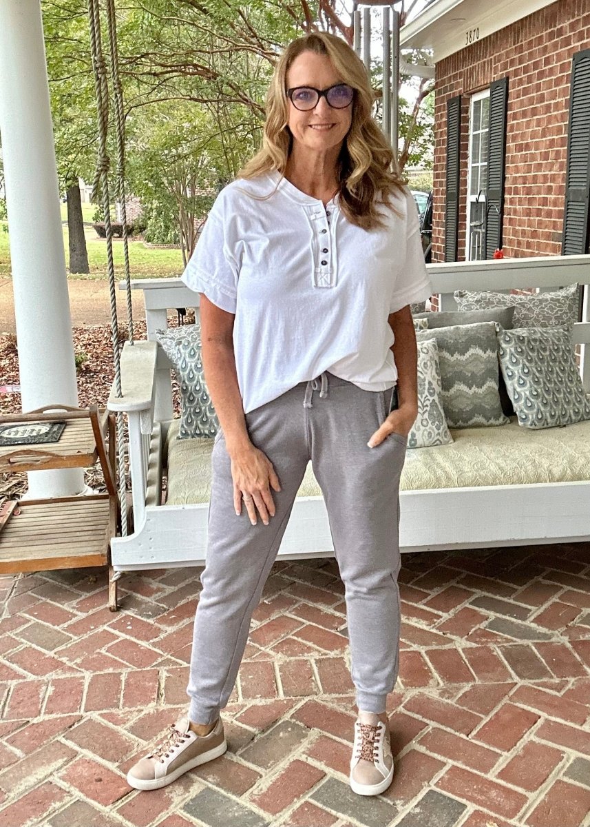 Royce | Vintage Burnout Fleece Joggers | Grey - royce Joggers - Jimberly's Boutique