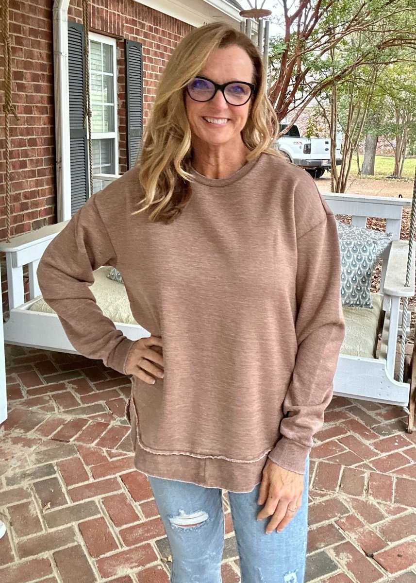 Royce | Vintage Poncho Fleece | Acorn - Royce Sweatshirt - Jimberly's Boutique