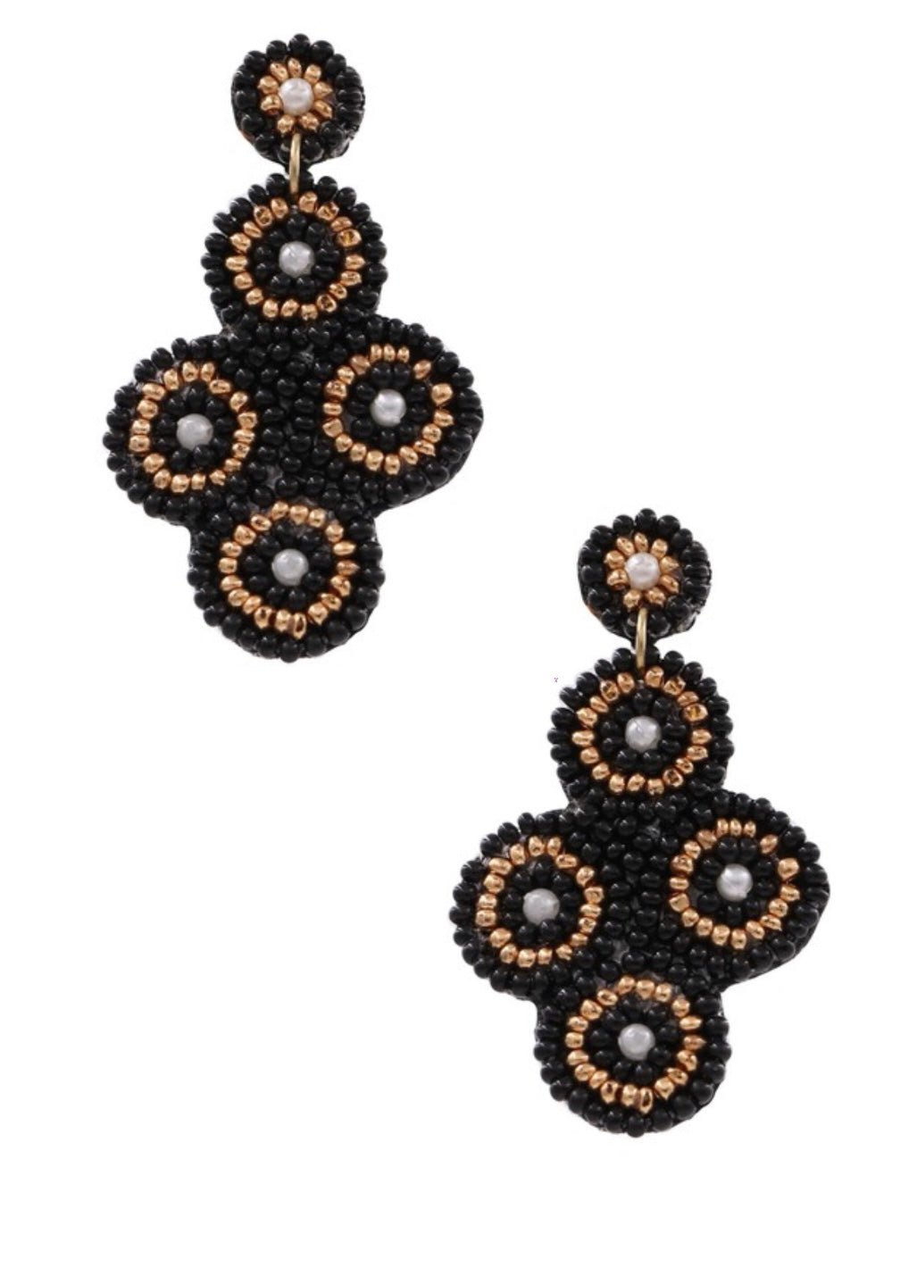 Seed Bead Stack Drop Earrings - Jimberly's Boutique