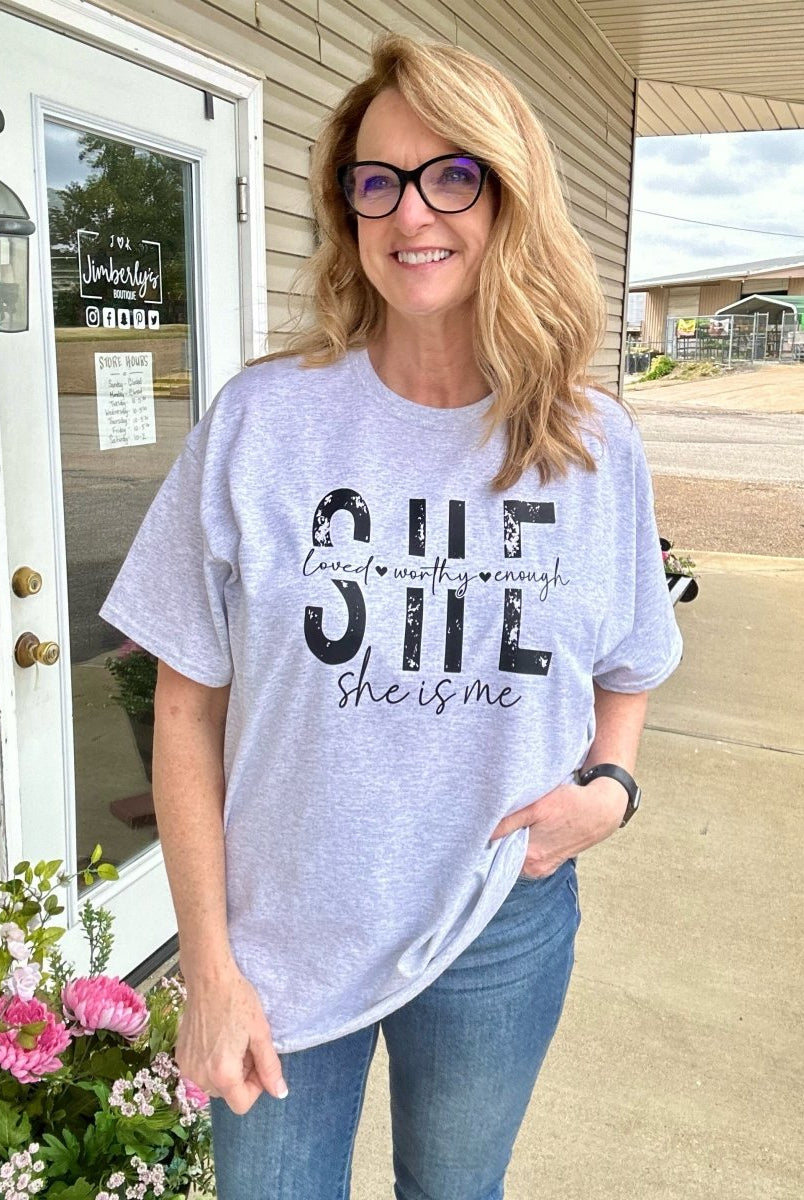 She is me Graphic Tee - Gildan Soft Style Graphic Tee -Jimberly's Boutique-Olive Branch-Mississippi
