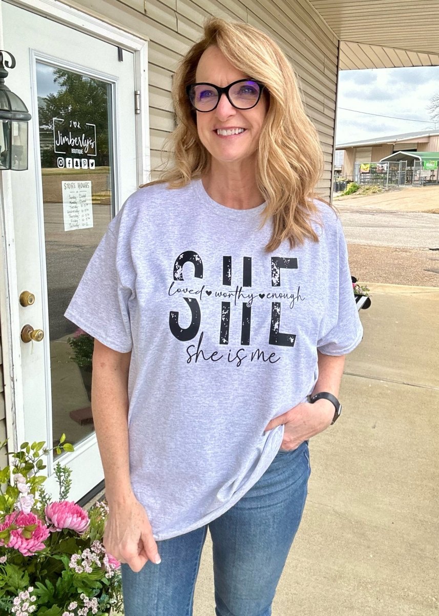 She is me Graphic Tee - Gildan Soft Style Graphic Tee -Jimberly's Boutique-Olive Branch-Mississippi