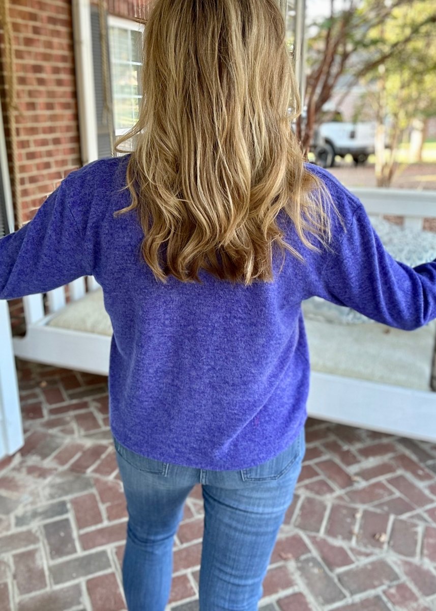 Soft Collared Sweater - Bright Blue - sweater - Jimberly's Boutique
