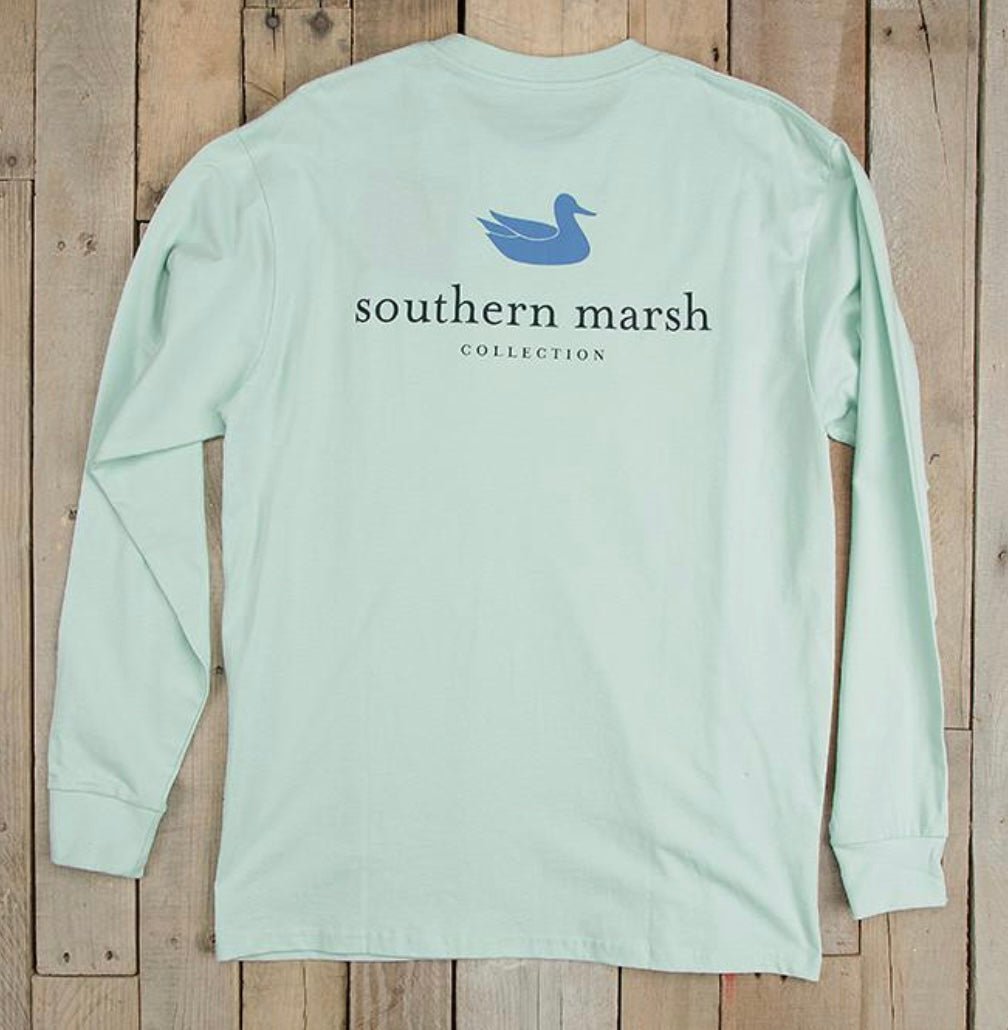 Southern Marsh Authentic Vibrant Tee - Long Sleeve - Ocean Green - Graphic Tee -Jimberly's Boutique-Olive Branch-Mississippi