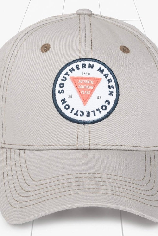 Southern Marsh Boulder Patch Hat - Light Gray - Ball Cap -Jimberly's Boutique-Olive Branch-Mississippi