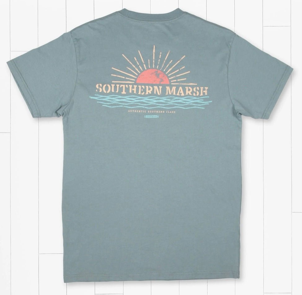 Southern Marsh Branding Collection Tee - Sunset - Burnt Sage - Graphic Tee - Jimberly's Boutique
