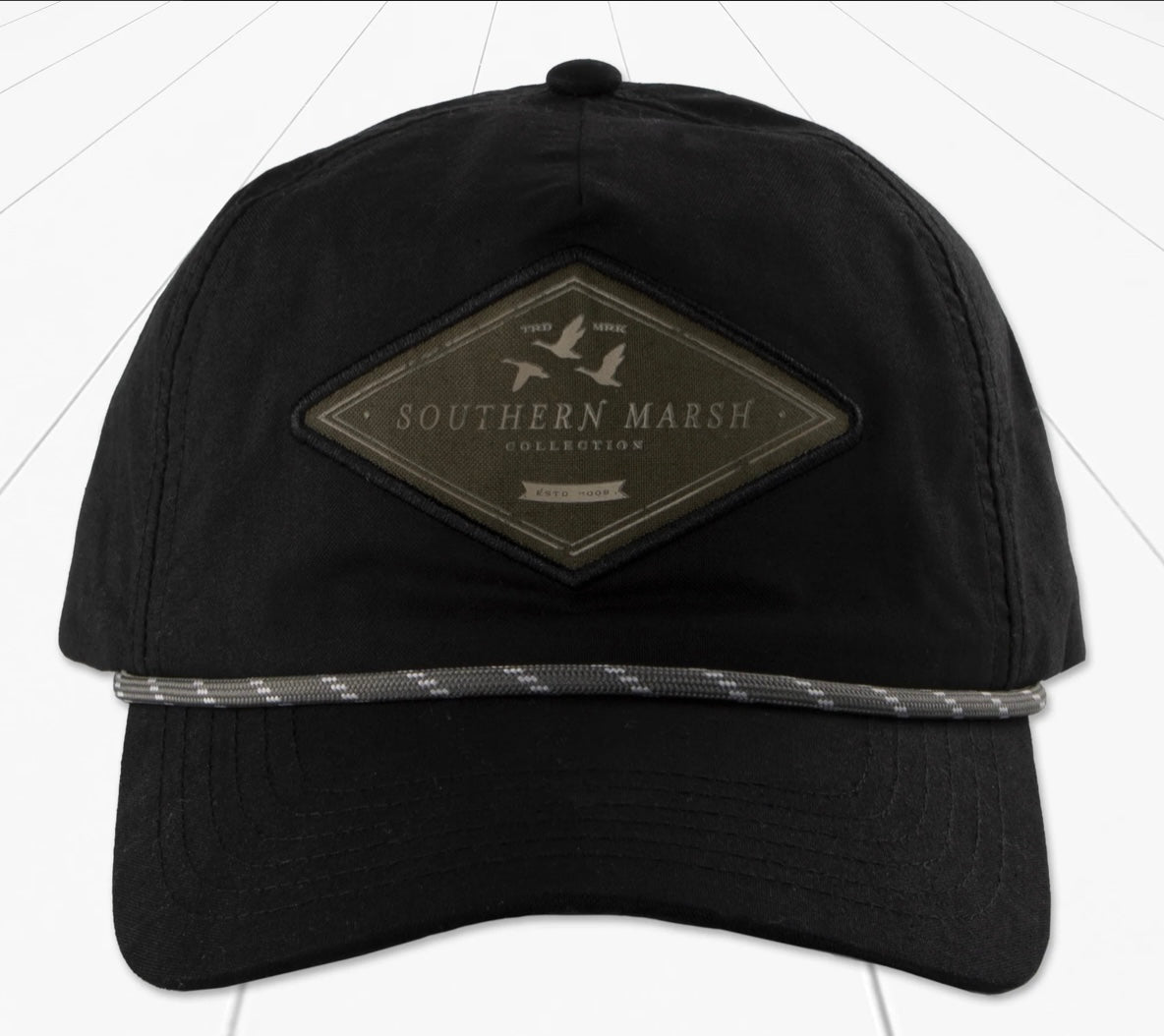 Southern Marsh Ensenada Rope Hat - Duck Patch - Black - Jimberly's Boutique