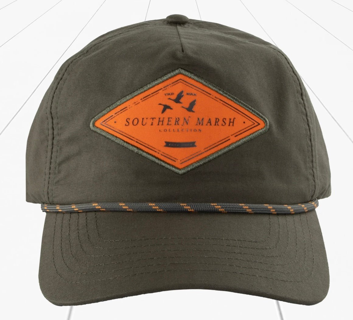Southern Marsh Ensenada Rope Hat - Duck Patch - Dark Olive - Ball Cap - Jimberly's Boutique