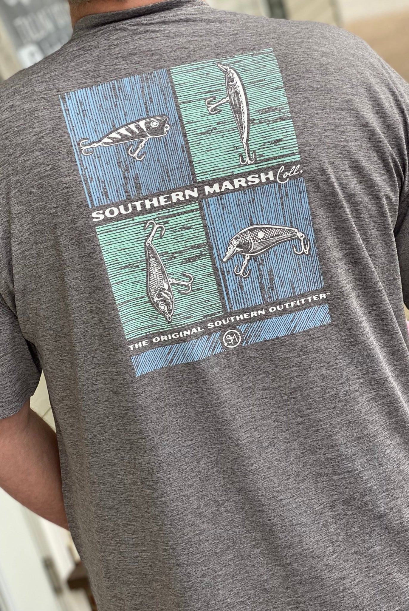 Southern Marsh FIELDTEC Heathered - Quad Lures - Midnight Gray - Southern Marsh Graphic Tee -Jimberly's Boutique-Olive Branch-Mississippi