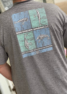 Southern Marsh FIELDTEC Heathered - Quad Lures - Midnight Gray - Southern Marsh Graphic Tee -Jimberly's Boutique-Olive Branch-Mississippi