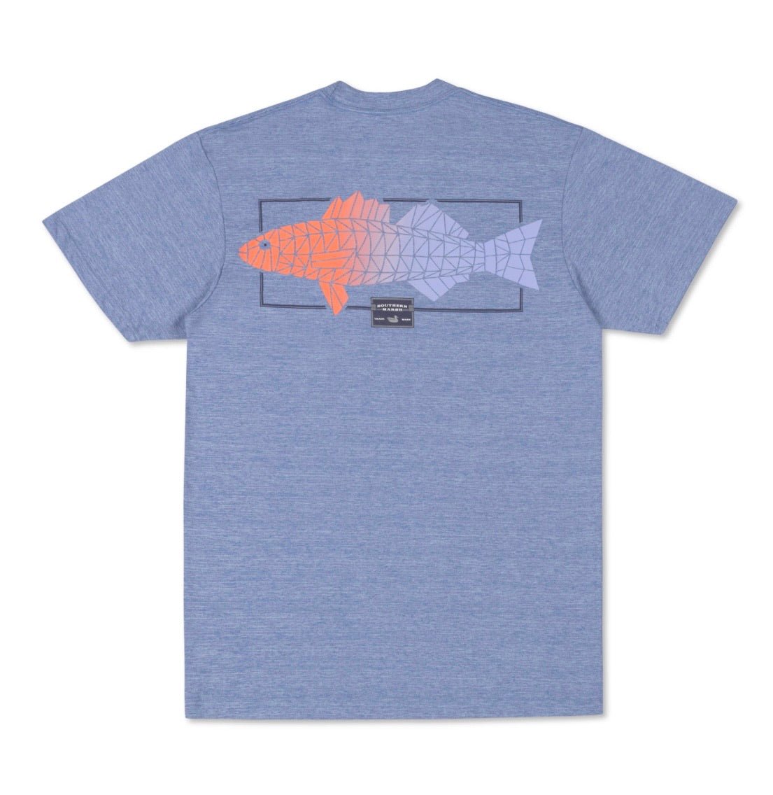 Southern Marsh FieldTec Heathered Tee - Gradient - Oxford Blue - Jimberly's Boutique