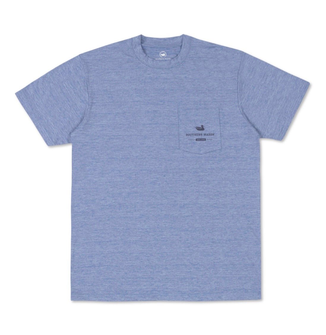 Southern Marsh FieldTec Heathered Tee - Gradient - Oxford Blue - Jimberly's Boutique