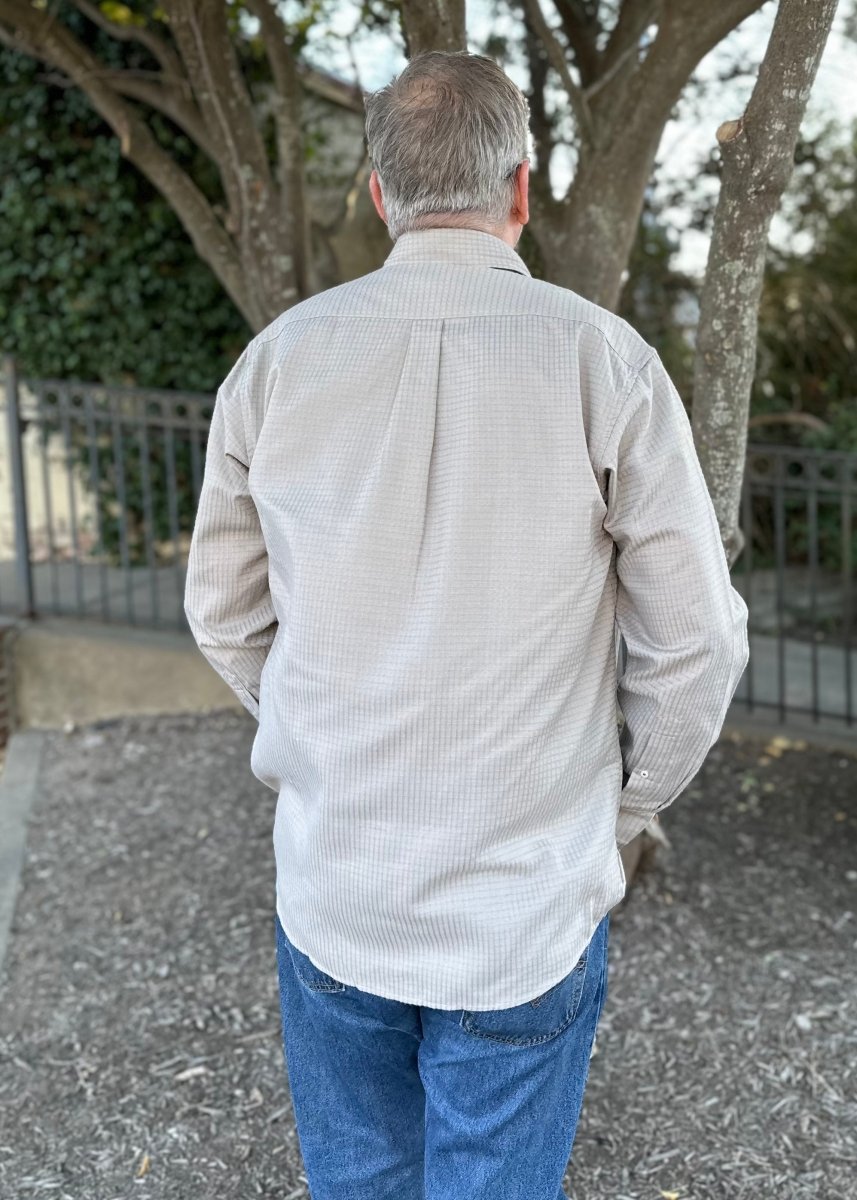 Southern Marsh | Leeward Textured | Grid Shirt | Burnt Taupe - Southern Marsh Button Down -Jimberly's Boutique-Olive Branch-Mississippi