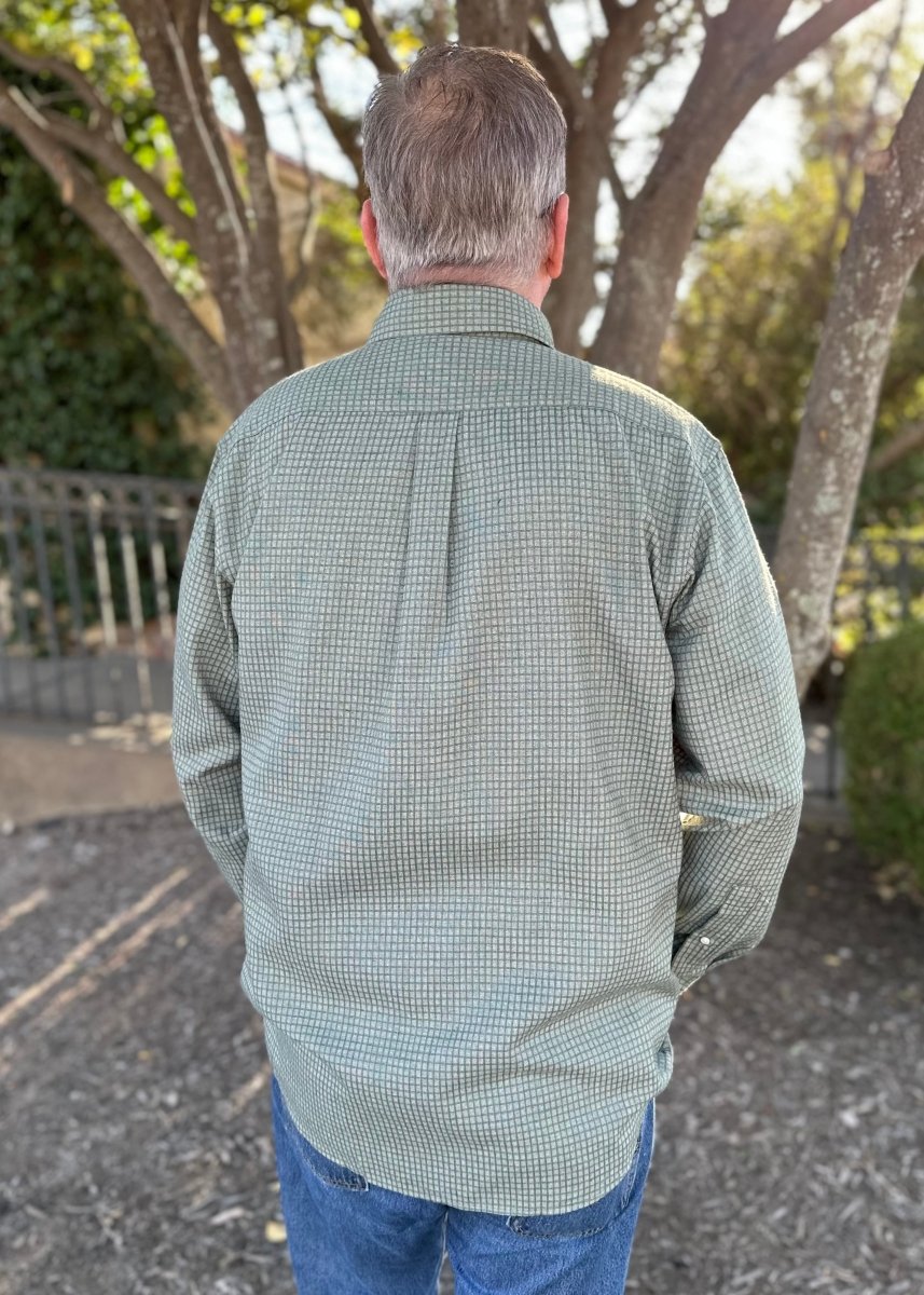Southern Marsh | Leeward Textured | Grid Shirt | Dark Olive - Southern Marsh Button Down - Jimberly's Boutique
